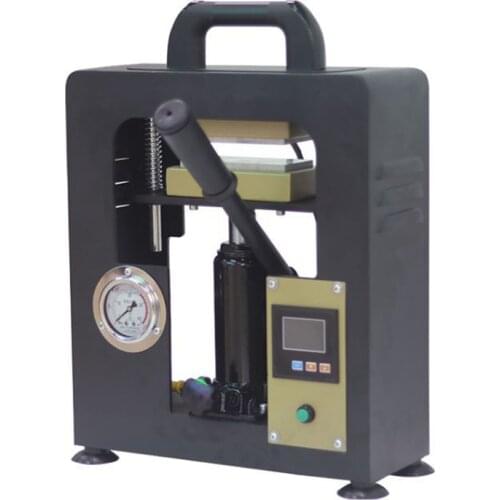 Rosin heat press machine manual jack hydraulic double heating oil press CR2042-1