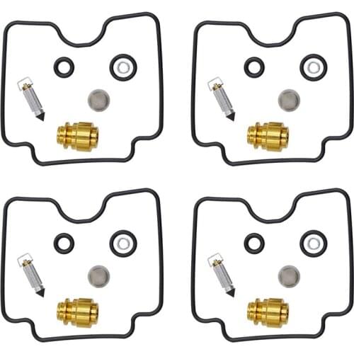 4Sets Motorcycle Parts Carburetor Rebuild Repair Kit For Yamaha FZS600 Fazer 600 FZS 600 1998 1999 2000 2001 2002 2003