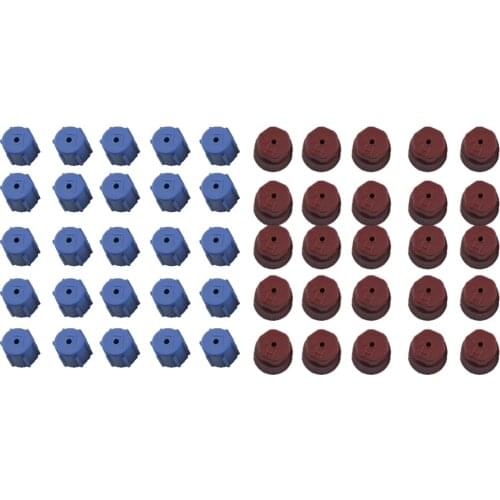 50 Pieces Car Air Conditioning High and Low Valve Service Caps, R134a,13mm 16mm, 25 high-pressure 25 low-pressure