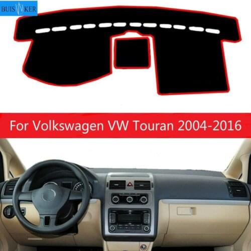 Car Dashboard Cover Mat Dashmat Pad Anti-UV Sun Shade Instrument Panel Carpet For Volkswagen VW Touran 2004-2016 Car Accessories