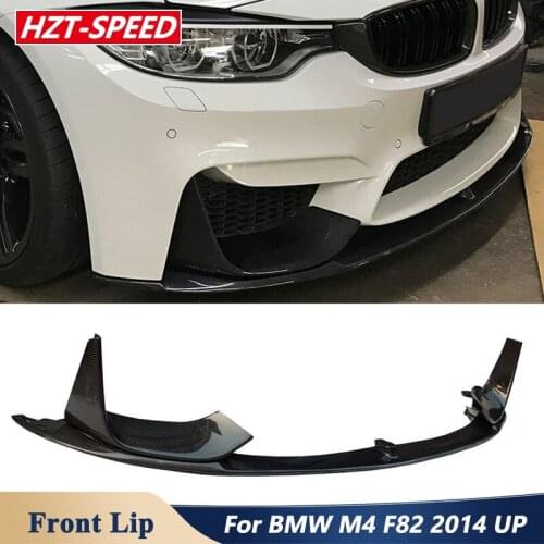 MP Style Carbon Fiber Material Front Bumper Lip Chin For BMW M3 F80 M4 F82 Car Tuning 2014 Up