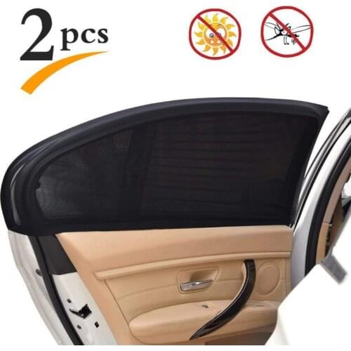 New 2Pcs car window sunshade Cover Side window parasol car sun shade Summer Sunscreen anti-mosquito for sun car Mesh Sun Visor