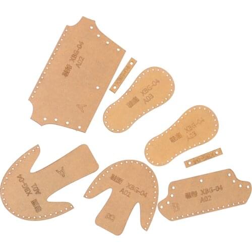 New DIY Handmade Leather Craft Small Shoes Boots Key Ring Pendant Hanging Pattern Acrylic Template