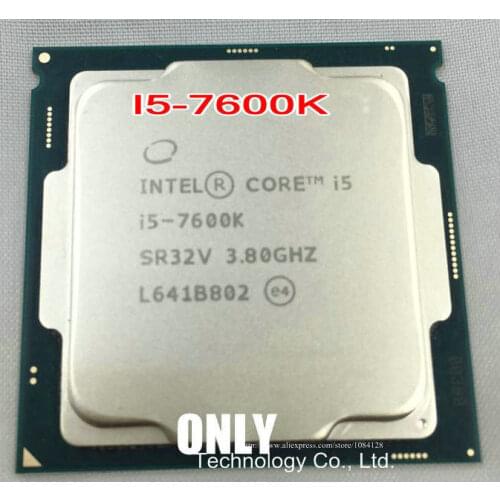 Original Intel Core processor i5-7600K Quad core 3.80GHz 6MB Cache i5 7600K LGA1151 CPU