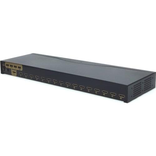 Charmvision HK1601A 16 ports USB HDMI KVM Switcher with Auto Scanning Hotkey control 4K*2K HDMI 1.4 switch with 16pcs KVM cables