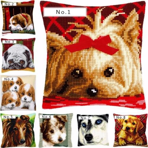 Prajna Handmade Pillow Cushion Latch Hook Kit Mat DIY Embroidery Needlework Crochet Pillows Kits Unfinished Accessories