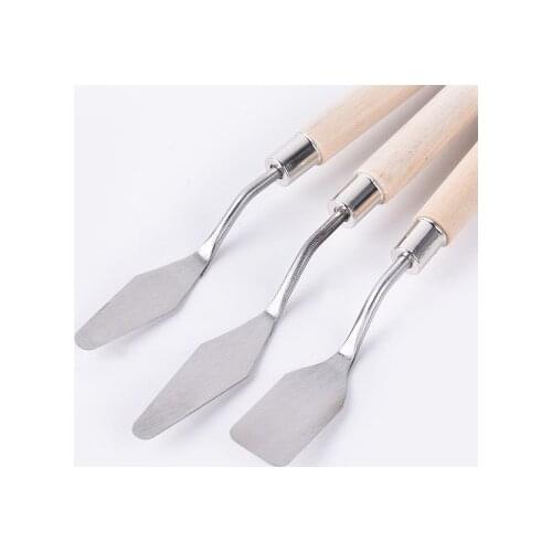 Professional Stainless Steel Spatula Kit Palette Knife Oil Painting Arts Painting Tool Set