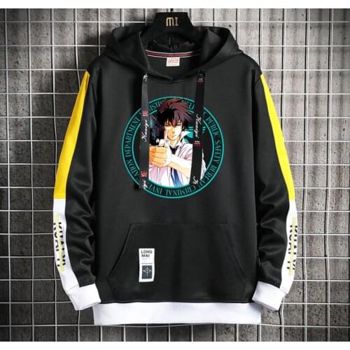Anime Psycho-Pass Hoodie women men Popular Harajuku Hoodeds Pullover Streetwear Casual Fake Two-Piece jacket coat