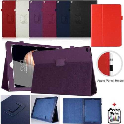 For iPad 10.2 7th/8th Slim Lightweight Folding Folio Stand Cover PU Leather Tab Case for iPad Air 1 / 2 Pro 9.7 Air 3 10.5"inch