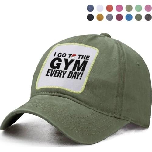 I Go To The Gym Every Day Baseball Cap Harajuku Hip Hop Dad Solid Trucker Hats Sun Shade Hat Casquette Bob Snapback Boinas Caps
