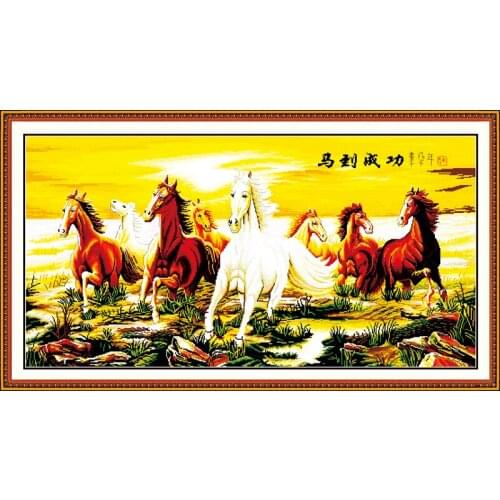 Wishing you every success(3) cross stitch kit animal Aida count 18ct 14ct 11ct print embroidery DIY handmade needlework supply