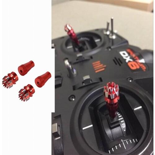 1Pair M3/M4 3D 2 Layer Stick Rocker Handle Slipper Rocker Head Anti-hand Slip for Futaba X9D RC Remote Control