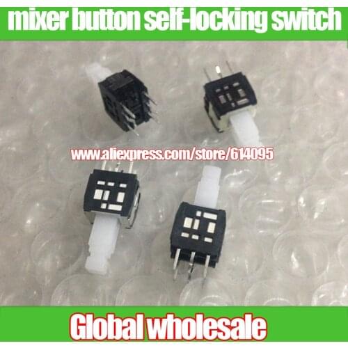 10pcs ALPS Soundcraft mixer button self-locking switch 8.5MM * 6.5MM