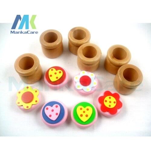 3 Pcs Milk teeth box Dental Tooth Box organizer for baby save Milk teeth Wood storage box great gifts Refillable Bottles