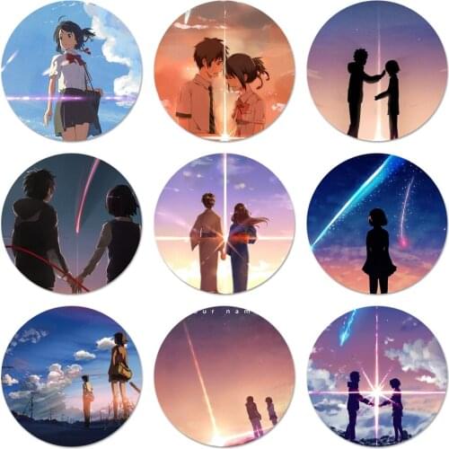 58mm Anime Your Name Badge Brooch Pin Accessories For Clothes Backpack Decoration gift