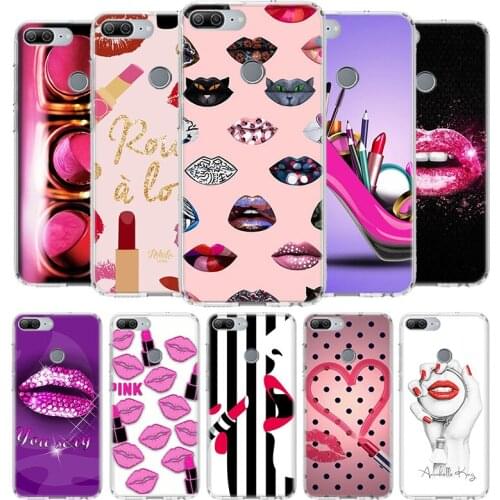 Makeup Lover Lipstick Cover Phone Case for Huawei Y9 Y5 Y6 Y7 2019 Honor 9 10 Lite 9X 8X 8A 8S 7X 7A 20 10i V30 Nova 6E Coque