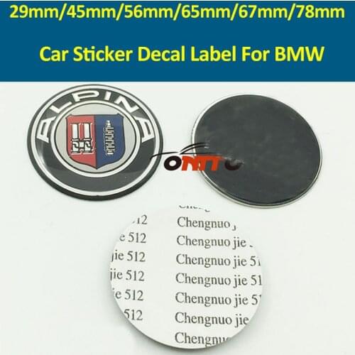 Epoxy/Aluminum Car Decoration 29mm 45mm 56mm 65mm 67mm 78mm Car Wheel Cap Sticker Steering Label Decal Badge Covers