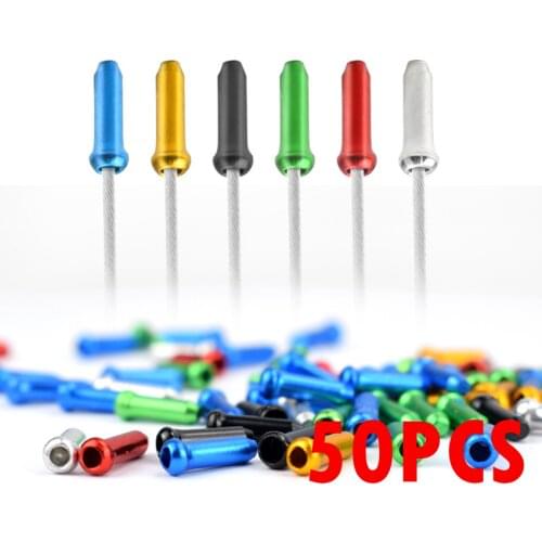 MTB Bike Brake Cable Housing Bicycle Brake Shifter Aluminum Inner Tips Crimps Cycle Cycling Parts Derailleur Shift Cables Caps