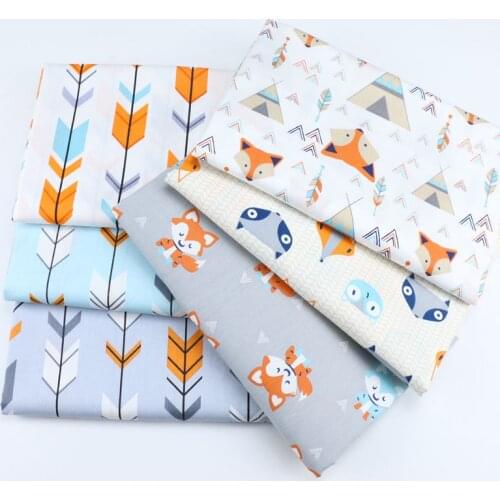 New Fox Arrow Cotton Fabric For Diy Patchwork Sewing Crafts Tissus an Metra Cushions Baby Dress Bedding Textile Quilting Tilda