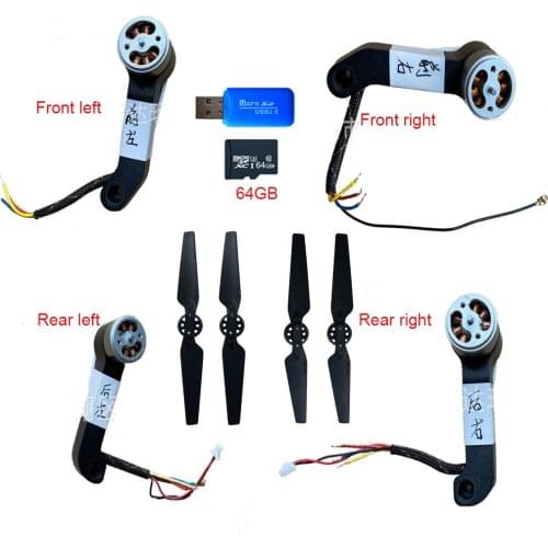 JJRC X12 EX4 CFLY faith RC drone Quadcopter spare parts blade propellers motor arms and 64GB sd card