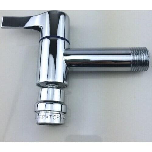 L15110 - Luxury Wall Mounted Chrome Color Brass Material Bib Faucet