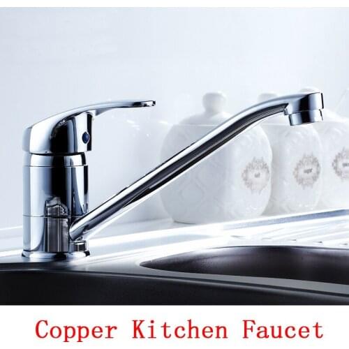 Copper kitchen dish basin faucet chrome, Bathroom sink basin faucet hot and cold, Rotated toilet single hole basin faucet silver