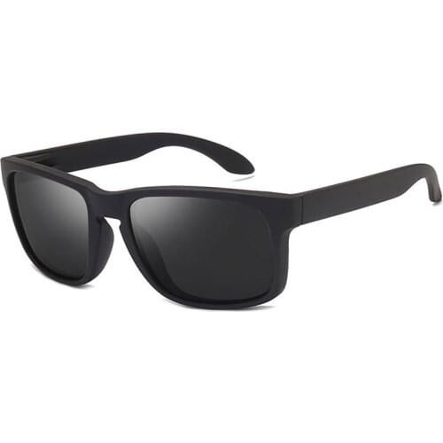 2021 Fashion Square Polarized Sunglasses Men Vintage Plastic Male Sun Glasses Women Stylish Black Sport Shades UV400