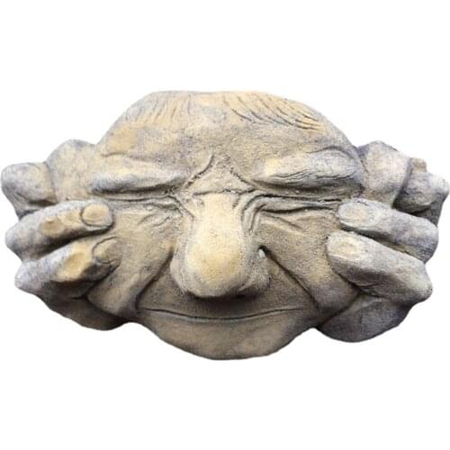 Wall Hanging Decoration Resin Decoration Pendant Don't Talk Or Listen Or Look Garden Art Ornaments