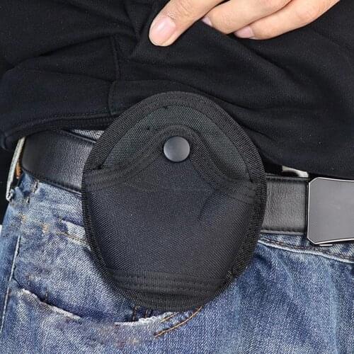 Nylon Handcuffs Storage Case Outdoor Utility Holster Holder Bag Pocket Pouch Heavy Duty Cuff Holder Waist Belt Pouch