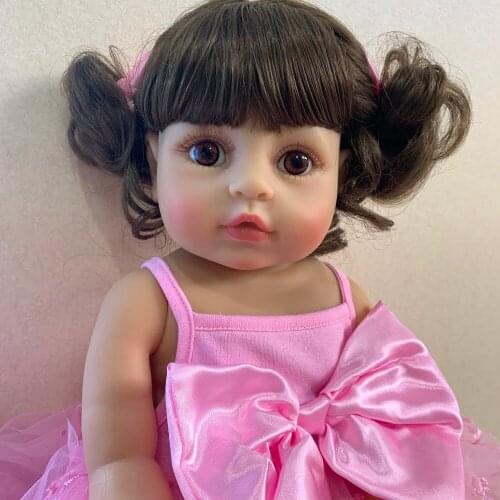 Original NPK DOLL bebe reborn toddler girl pink princess bath toy soft full real silicone vinyl body girl doll L.O.L surprice