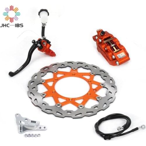 Motorcycle Front Brake Stytem 320MM Brake Disc Lever Hose Caliper Adaptor For KTM SX XC XCW SXF XCF 125 144 150 200 250 300 450