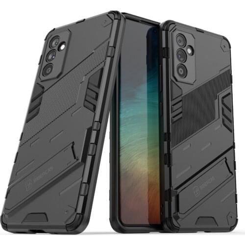 Shockproof Armor Rugged TPU Bumper Fundas Cover For Samsung Galaxy A82 5G Case PC Stand Coque Shell Housing