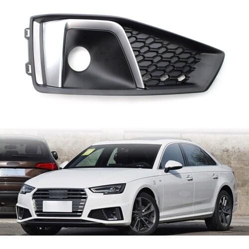 Audi front bumper grille, left fog lamp, lampshade, black, ABS, plastic, suitable for A4, B9, S-line, s420192020, 8wd807681j