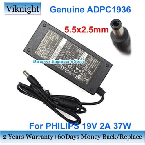 19V 2A ADPC1936 LCD MONITOR Adapter Charger For PHILIPS 276E9QJAB 221E9 227E6 271E9 276E7Q L247ESQ GW2406Z 22746L 247E6Q Monitor