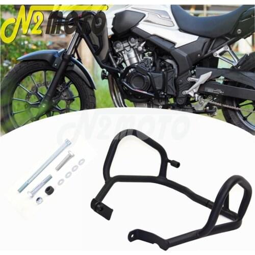 For Honda CB500X CB400X CB500F CB400F Black Motorcycle Engine Guard Engine Guard Crash Bar Protection Bumper Guards 2013-2018