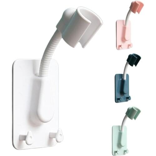 1Pcs Shower Head Stand 360 °rotating Shower Head Stand Adjustable Shower Wand Stand Bathroom Hand-held Shower Head Hanger