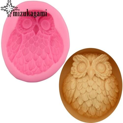 1pcs UV Resin Jewelry Liquid Silicone Mold 3D Owl Animals Resin Charms Mold For DIY Decorate Making Jewelry
