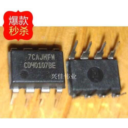 10PCS CD40107 CD40107BE DIP8 new original authentic Ji digital logic circuit