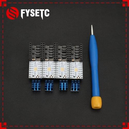 10PCS Super Silent TMC2208 V1.0 Stepper Motor Driver Module + Heat Sink + 10pcs Protector Motor Driver VS TMC2100 TMC2130 V1.0