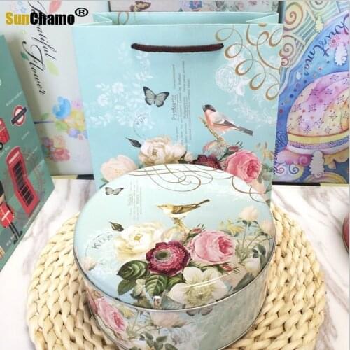 2021 Cute Cookie Jar for Children Friends New Cartoon Biscuit Dessert Cookie Tin Storage Box with Gift Pack Europe Baking DIY
