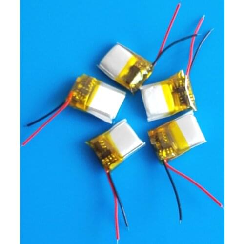 5 pcs 3.7V 30mAh Small Size Lithium Polymer Lipo Rechargeable Battery 301012 for MP3 Bluetooth Speaker Headset Video Pen