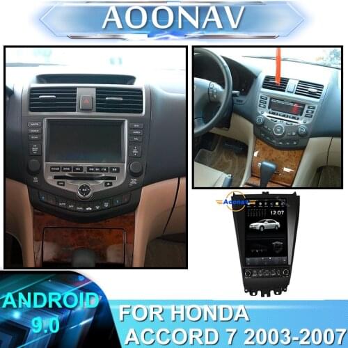 2din android car radio multimedia player FOR HONDA ACCORD 7 2003-2007 car stereo autoradio GPS navi Tesla vertical DVD player