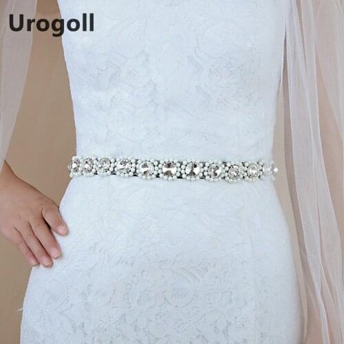 Noble Bridal Wedding Rhinestone Belts Bridesmaid Sash Belt Accessories For The Wedding Evening Party Prom Gown Women Dress Belts