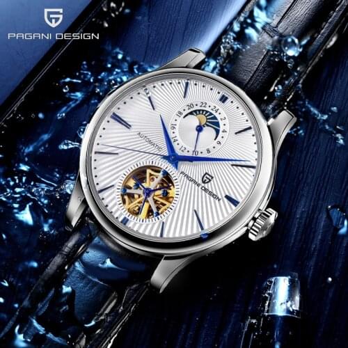 PAGANI DESIGN-2021 Top Casual Fashion Mens Watch Luxury Automatic Tourbillon Mechanical Watch, Stainless Steel Waterproof Watch