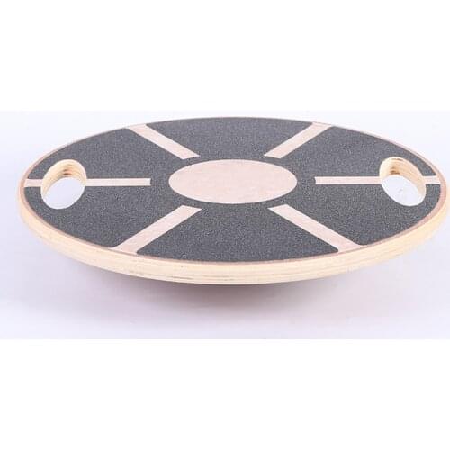 Wooden Balance Board Yoga Balancer Non-slip High Level Training Round Balance Board Gym Board Exercise Fitness Equipment XJ