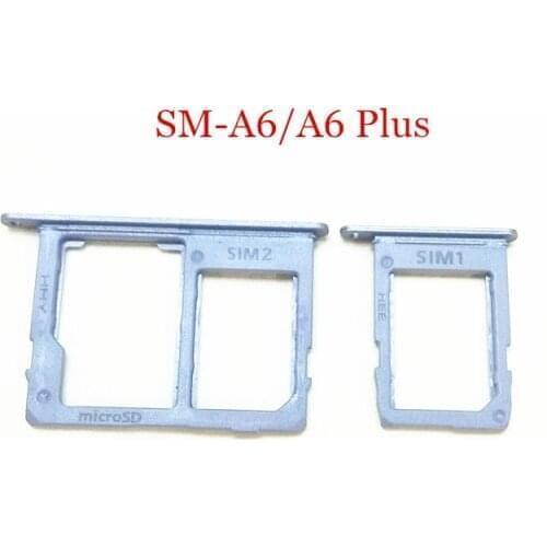 SIM Micro Card Tray Holder Micro SD Card Slot Holder Adapter for Samsung Galaxy A6 / A6 Plus 2018 A600F A605F A605