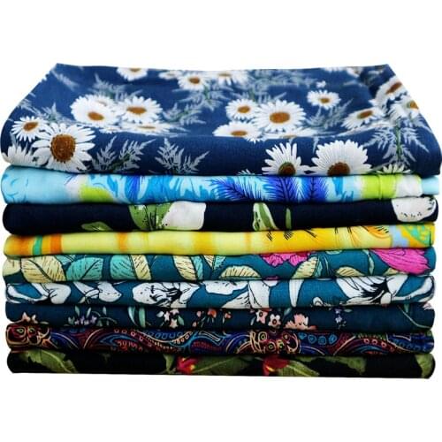 Printed Baby Summer Clothing Pajamas Dress Rayon Fabric Material Fabrics Wholesale Cloth Per Meter Sewing Home Textile