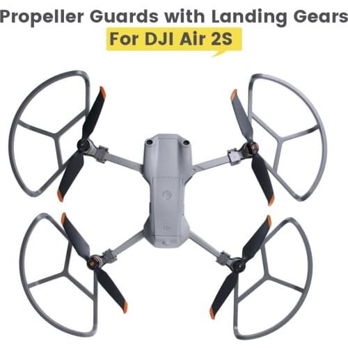 DJI Air 2S Integrated Propeller Guards with Landing Gears Anti-collision Shielding Rings for DJI Air 2S/Mavic Air 2