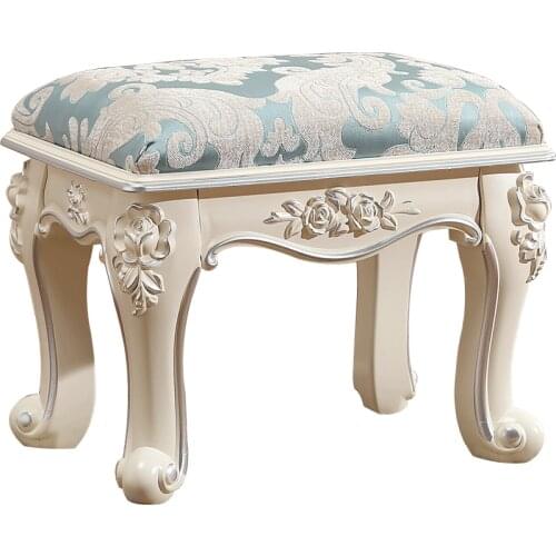 European coffee table stool small apartment living room dining stool American makeup stool for shoes bench