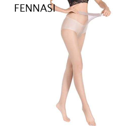 FENNASI 3 Pairs Sexy T-crotch Thin Womans Seamless Pantyhose Charming 2DNylon Ladiese Tights Transparent Compression Stockings